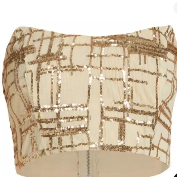 Free People X En Saison Romi Embellished Midi-Skirt and Top Set Size M - Picture 5 of 8